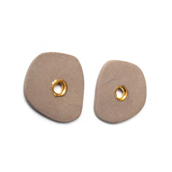 Ora mocha porcelain earrings - Image 3