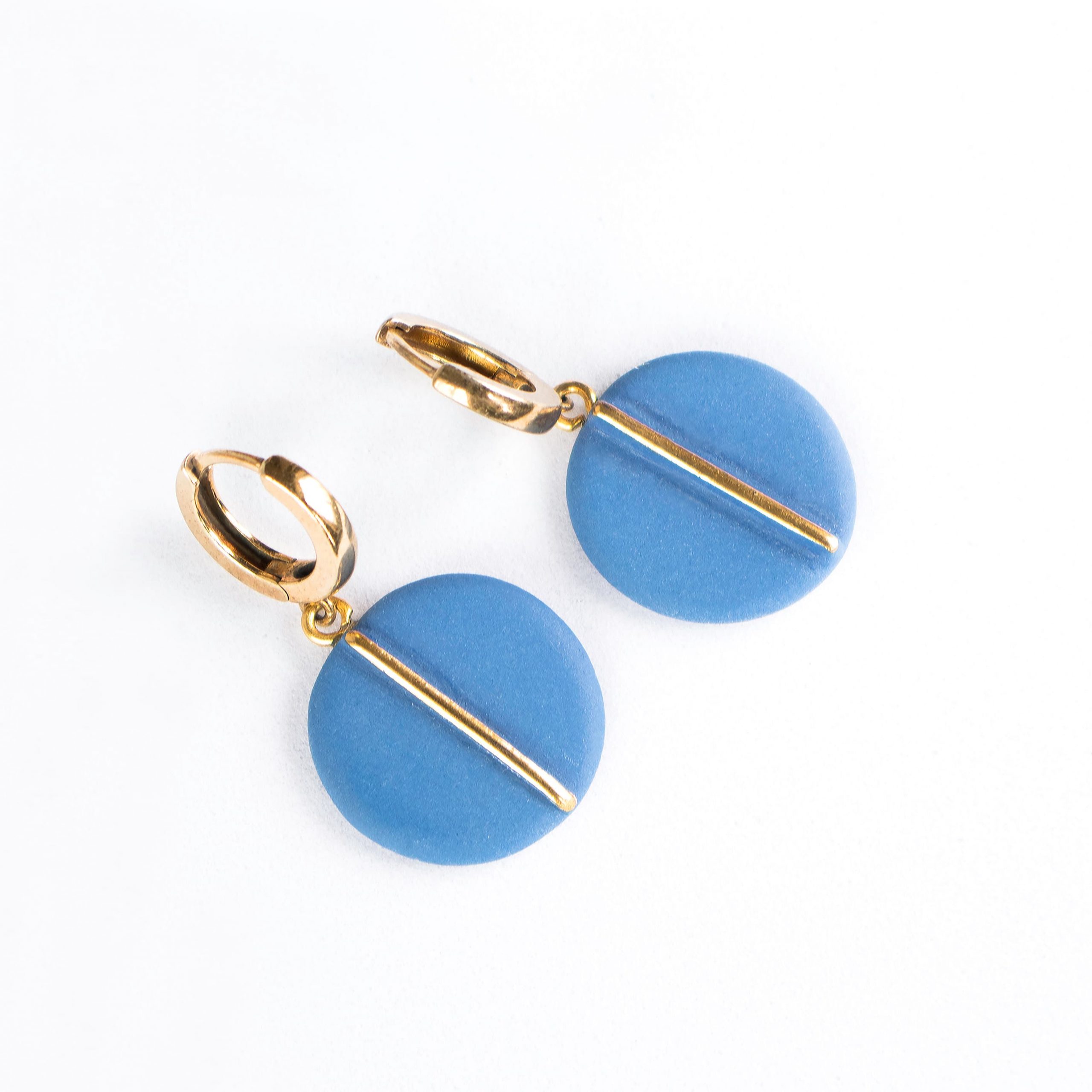 1928 Jewelry Light Sapphire & Montana Blue Euro Crystal Drop Earrings